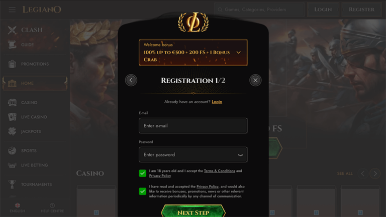 Legiano Casino Review 2026 | Bonus & Rating