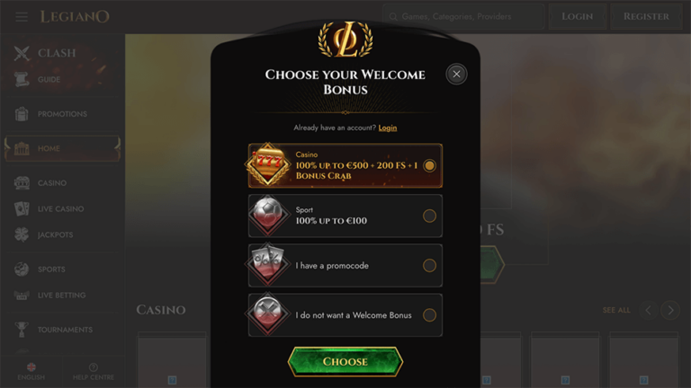 Legiano Casino Review 2026 | Bonus & Rating