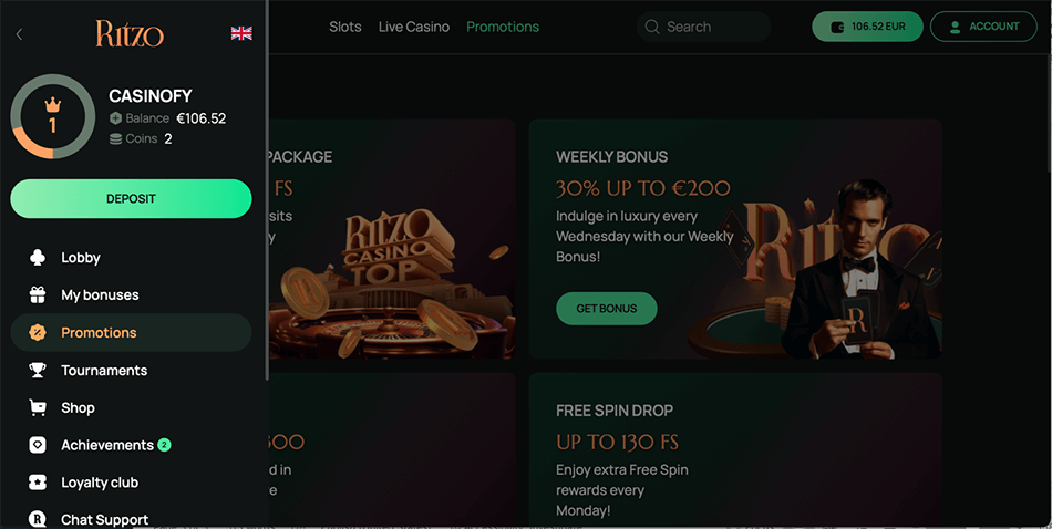 Ritzo promotions