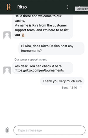 Ritzo support Ritzo support