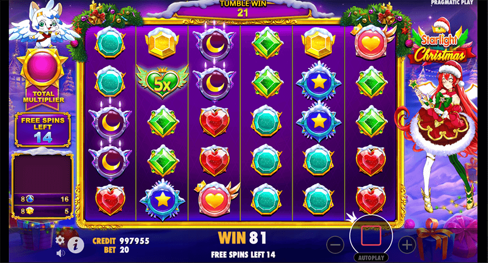 Starlight Christmas Slot gameplay