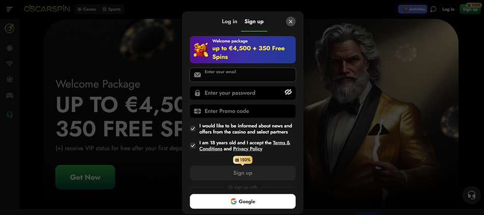 oscarspin-casino-singup