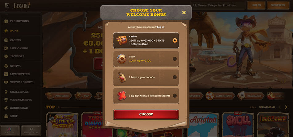 lizaro-casino-welcomnebonus