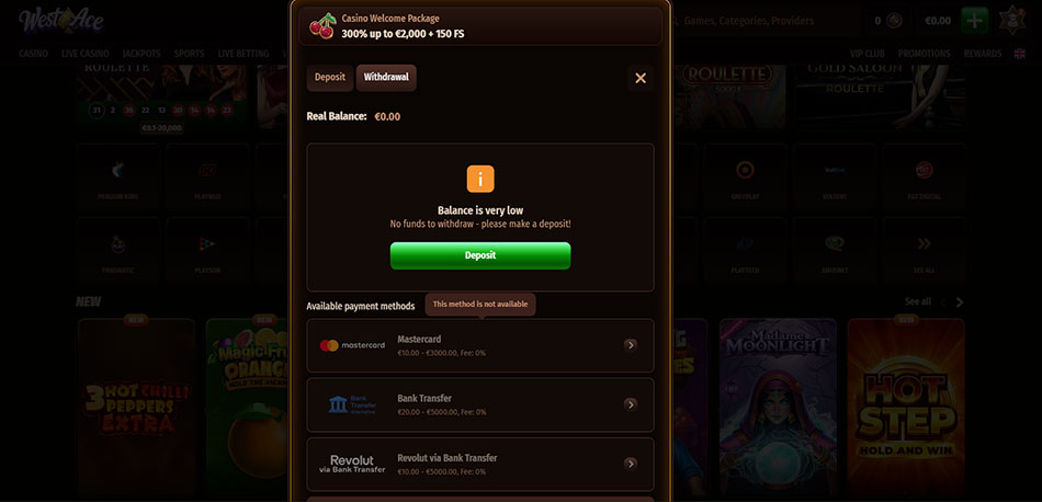 Westace-Casino-balance