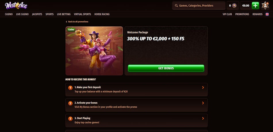 Westace-Casino-welcomepackage