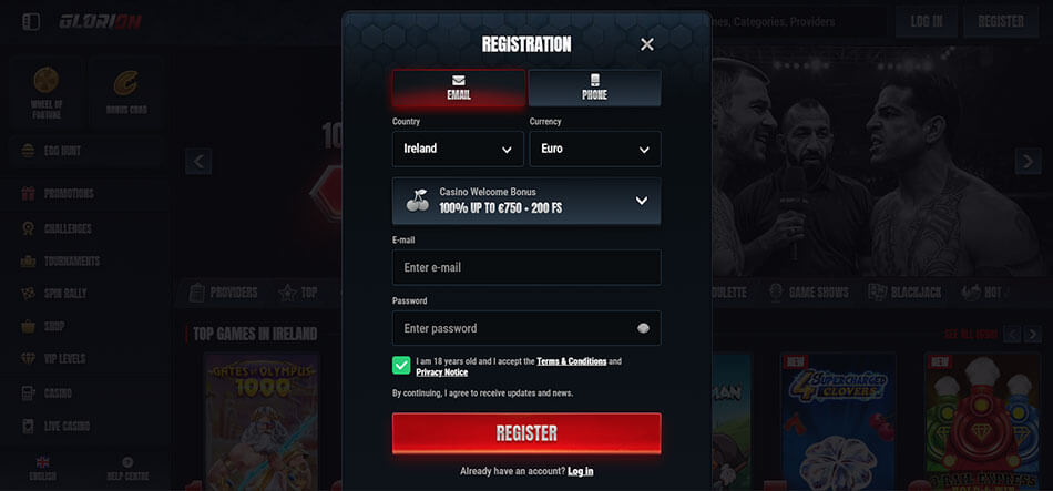 glorion-registration