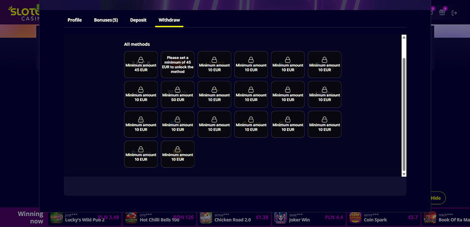 Slotoro-Casino-withdraw