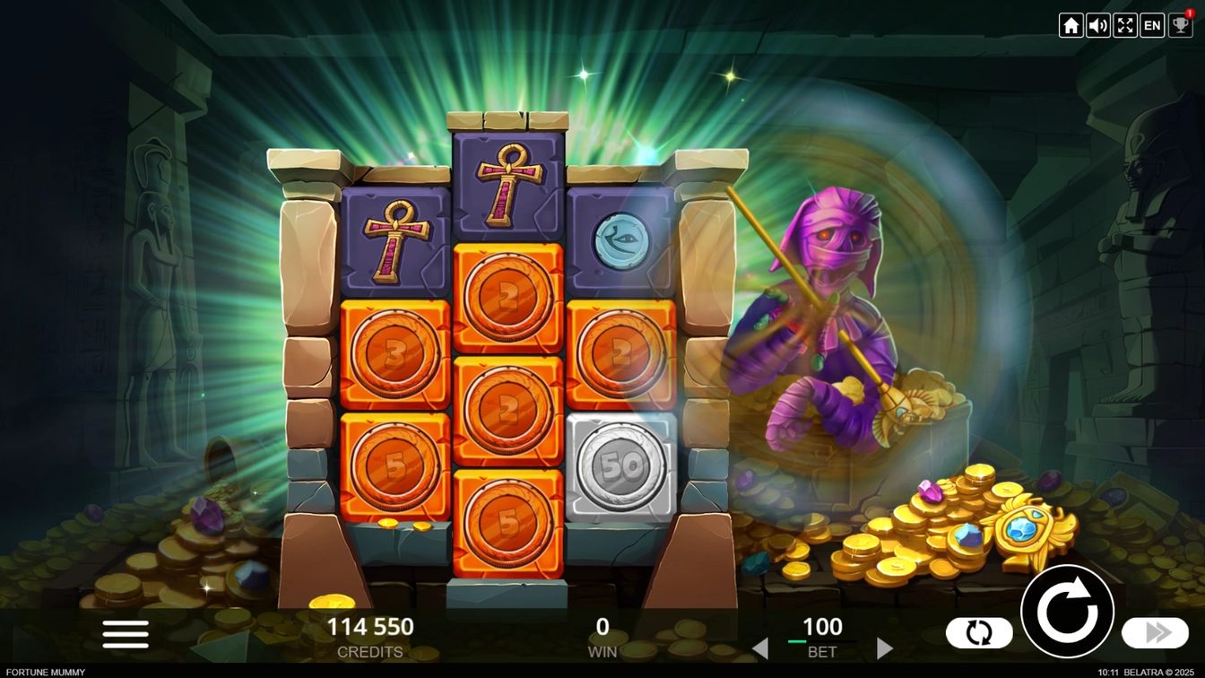 Fortune Mummy gameplay