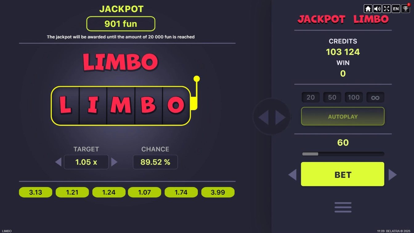 Jackpot Limbo gameplay