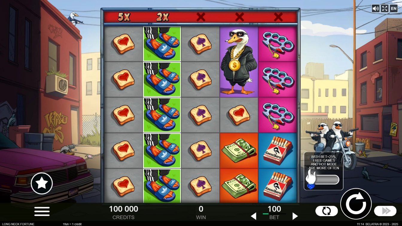 Long Neck Fortune gameplay