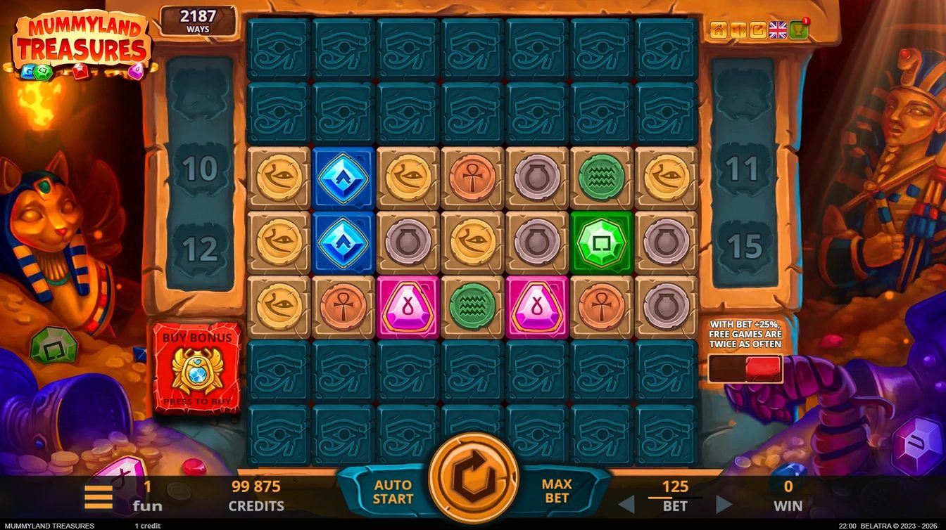 Mummyland Treasures gameplay