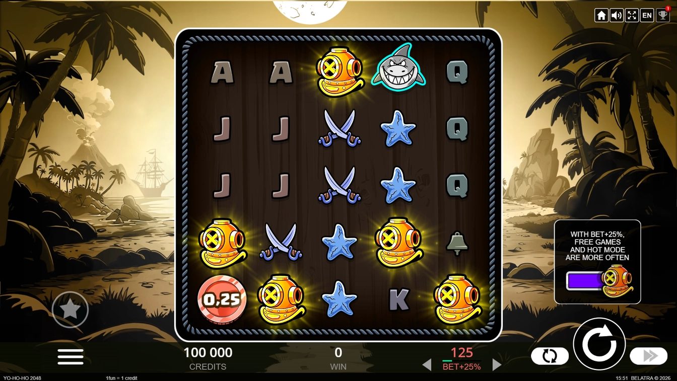 Yo-ho-ho 2048 gameplay