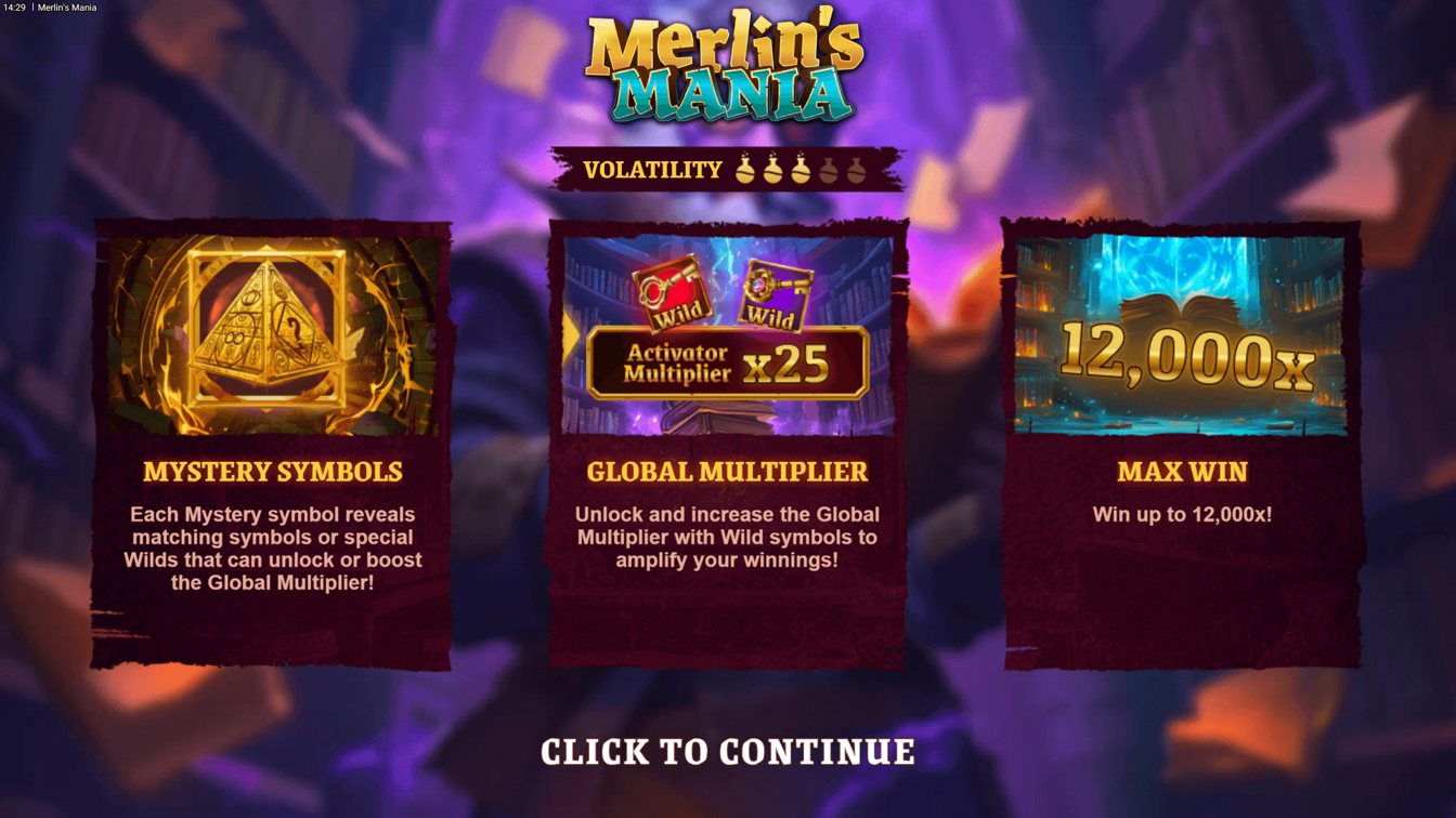 Merlin's Mania gameplay