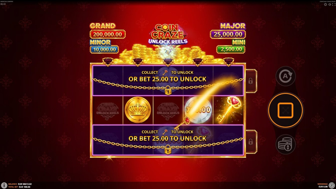 CoinCraze: Unlock Reels gameplay