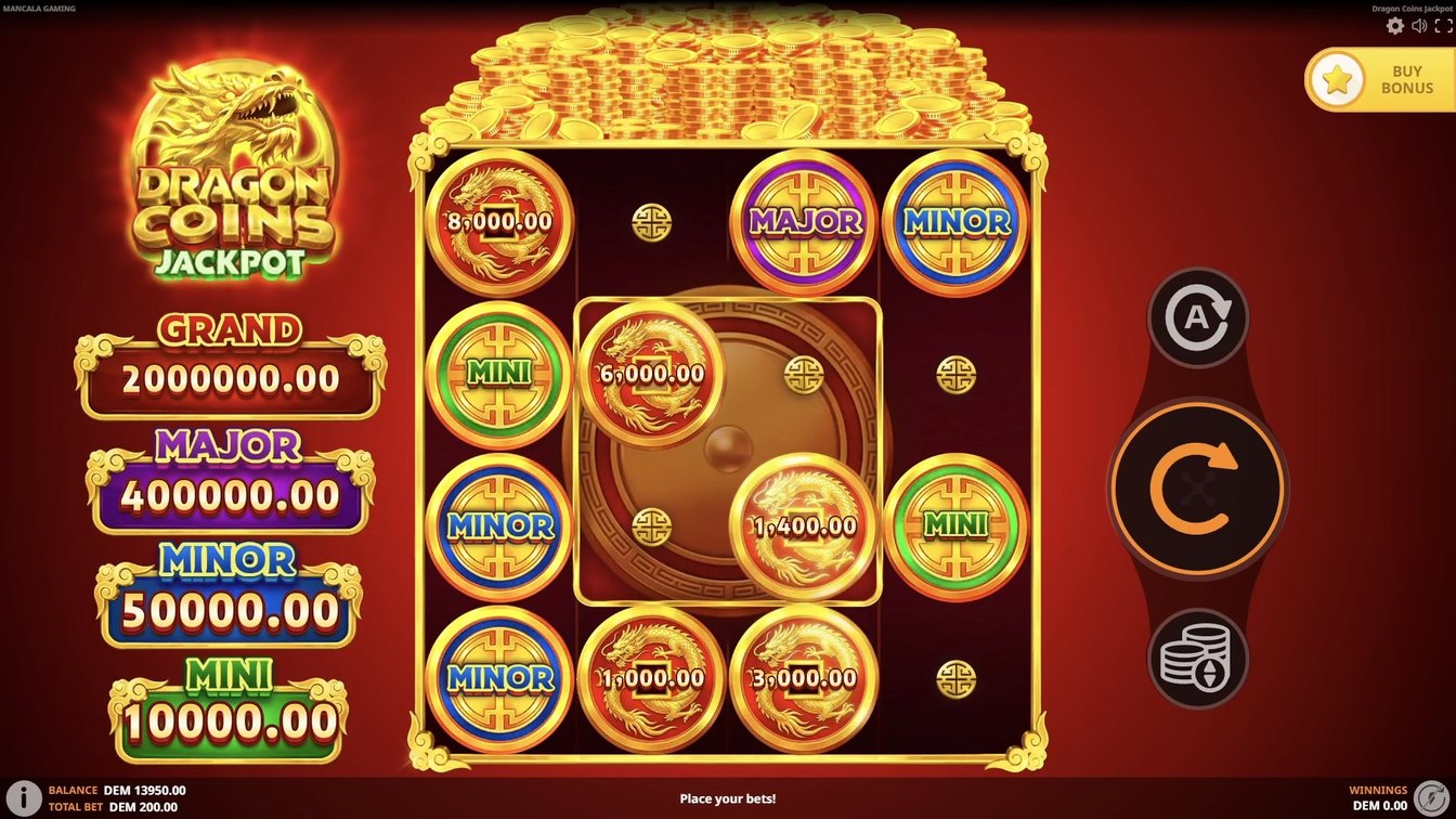 Dragon Coins Jackpot gameplay
