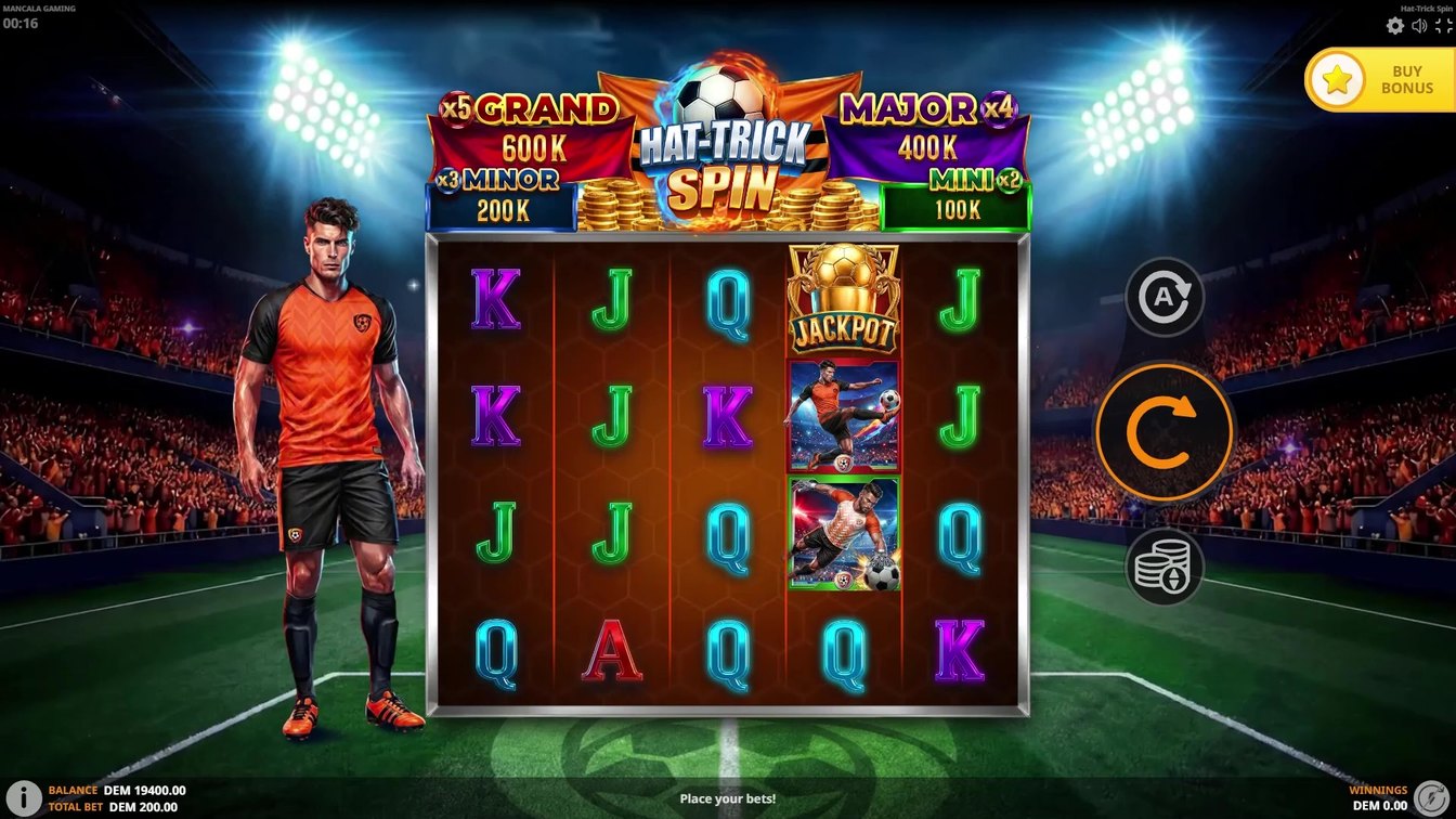 Hat-Trick Spin gameplay
